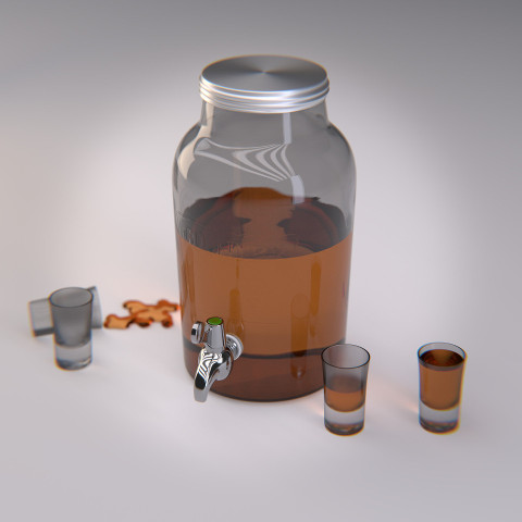 Bonbonne en verre